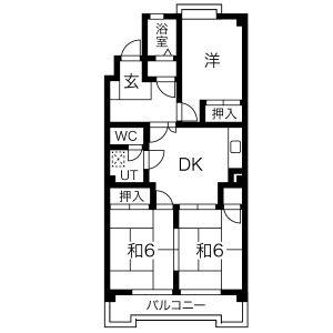 3DK 間取り図