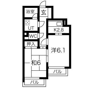 2K 間取り図