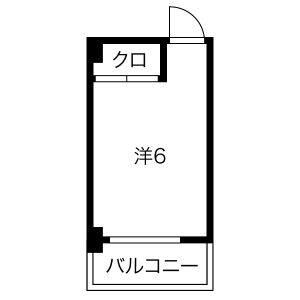 ワンルーム 間取り図