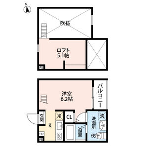 ワンルーム 間取り図