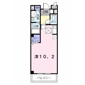 ワンルーム 間取り図