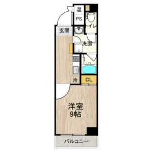 1K 間取り図