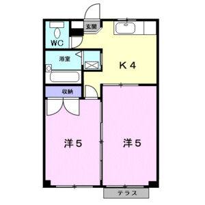 2K 間取り図