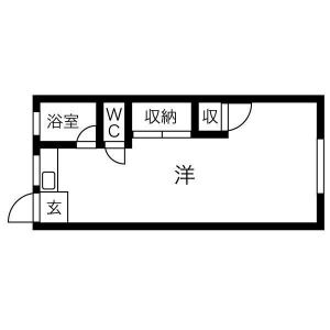 ワンルーム 間取り図