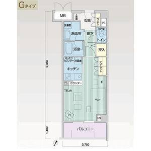 ワンルーム 間取り図