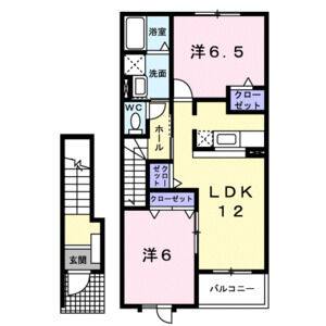 2LDK 間取り図