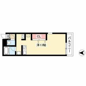 ワンルーム 間取り図