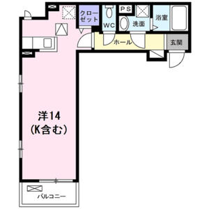 ワンルーム 間取り図