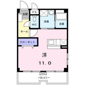 ワンルーム 間取り図