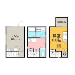 1K 間取り図