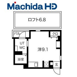 ワンルーム 間取り図