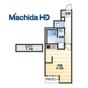 ワンルーム 間取り図