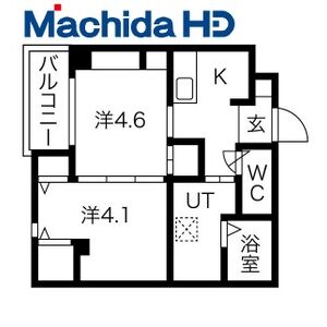 2K 間取り図