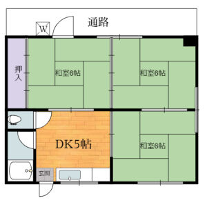 3DK 間取り図