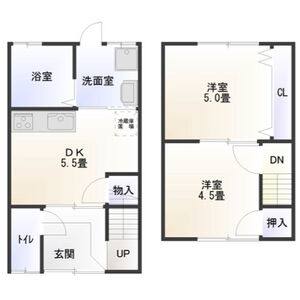 2DK 間取り図
