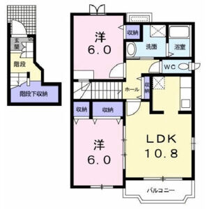 2LDK 間取り図