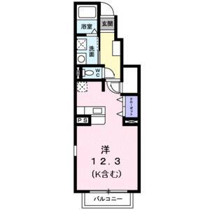 ワンルーム 間取り図