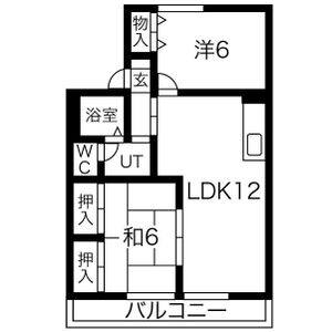 2LDK 間取り図