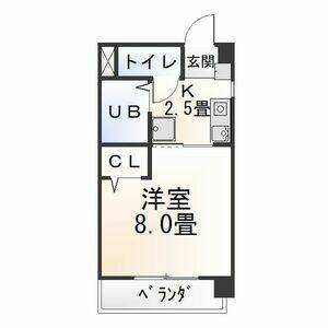 1K 間取り図
