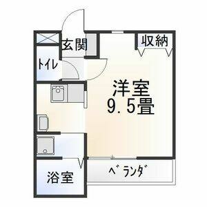 ワンルーム 間取り図