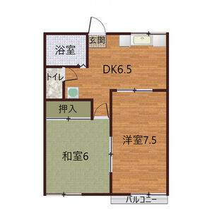 2DK 間取り図