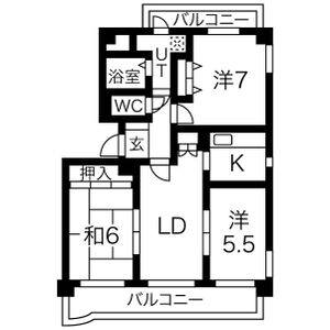 3LDK 間取り図