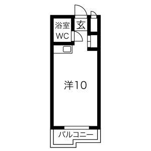 ワンルーム 間取り図