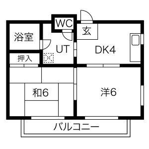 2K 間取り図
