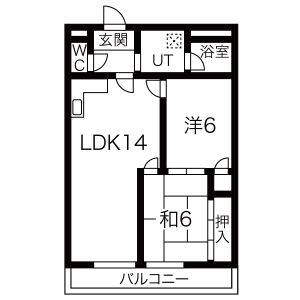 3DK 間取り図