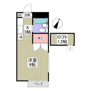 ワンルーム 間取り図