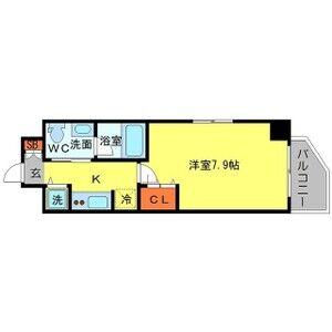 1K 間取り図