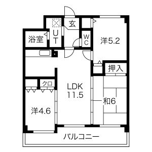 3LDK 間取り図
