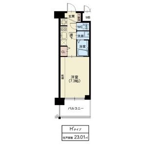 1K 間取り図