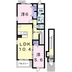 2LDK 間取り図