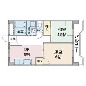 2DK 間取り図