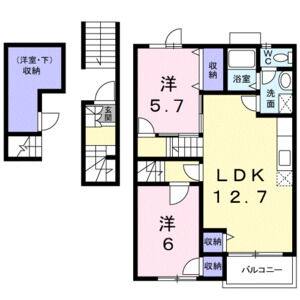 2LDK 間取り図