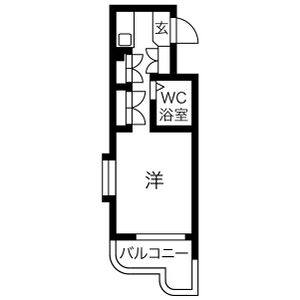 ワンルーム 間取り図