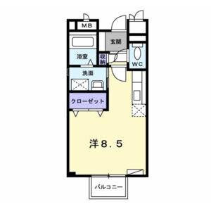 ワンルーム 間取り図