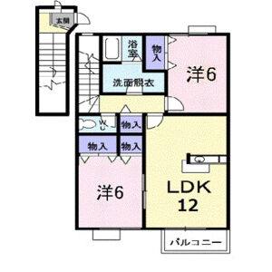 2LDK 間取り図
