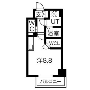 ワンルーム 間取り図