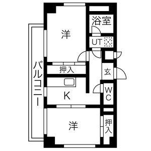 2K 間取り図
