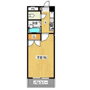 1K 間取り図