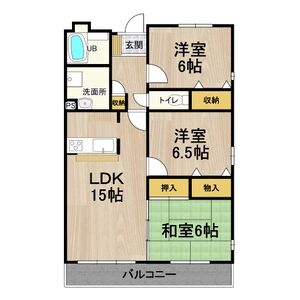 3LDK 間取り図
