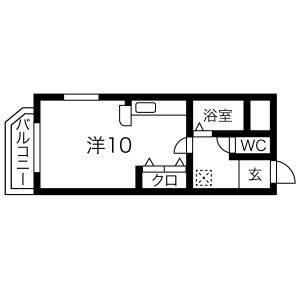 ワンルーム 間取り図