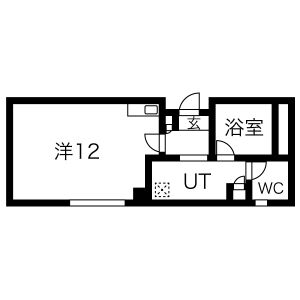 ワンルーム 間取り図
