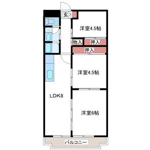 3LDK 間取り図