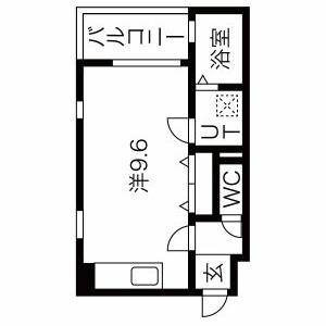 ワンルーム 間取り図