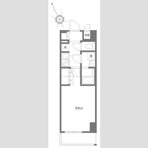 1K 間取り図