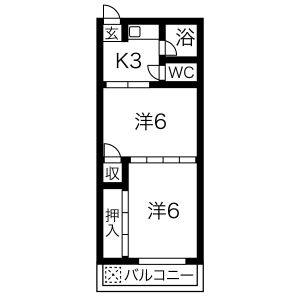 2K 間取り図