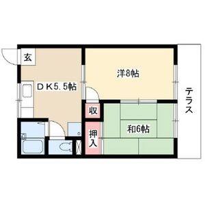2DK 間取り図